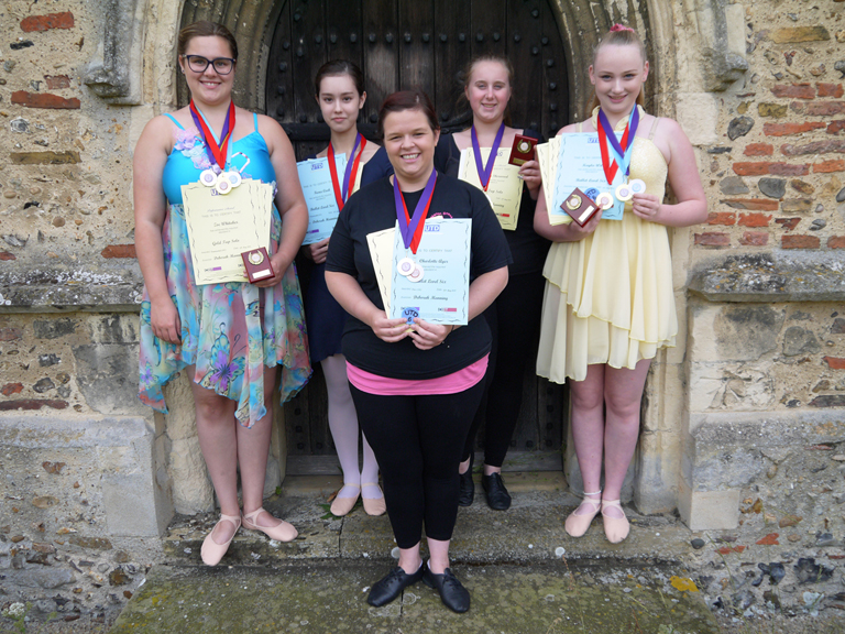 Some of our pupils with their dance awards.